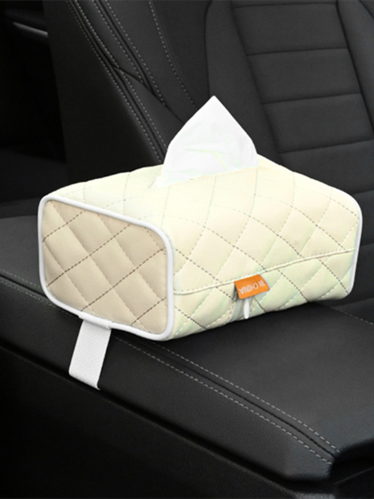 Car Back Seat Leather Tissue Storage Box Napkin Holder Headrest Paper Cover Case Organizer Auto Interior Accessories