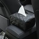 Car Back Seat Leather Tissue Storage Box Napkin Holder Headrest Paper Cover Case Organizer Auto Interior Accessories
