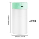 00ML Rechargeable Air Humidifier Ultrasonic Aromatherapy Diffuser Mini Portable Sprayer USB Essential Oil Atomizer With LED Lamp