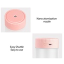 00ML Rechargeable Air Humidifier Ultrasonic Aromatherapy Diffuser Mini Portable Sprayer USB Essential Oil Atomizer With LED Lamp