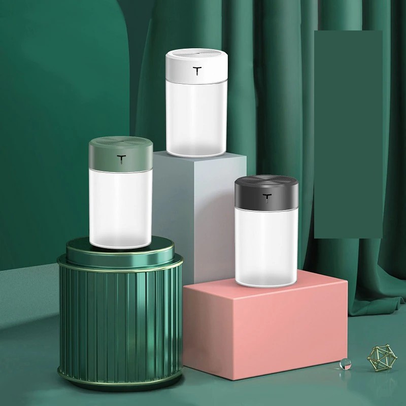 360ml USB Air Humidifier Large Capacity Portable Air Diffuser Purifier Atomizer with Night Light