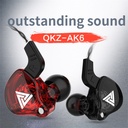 QKZ AK6 Copper Driver HiFi Earphones In Ear Sport Headphones ports Wired Earphones With Microphone Noise Cancelling Headset