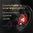 QKZ AK6 Copper Driver HiFi Earphones In Ear Sport Headphones ports Wired Earphones With Microphone Noise Cancelling Headset