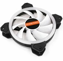 Coolmoon GUANGMANG Case Fan 12cm Double Aperture Aurora Automatic Color Changing Mirage Mute Desktop RGB Cooling Fan