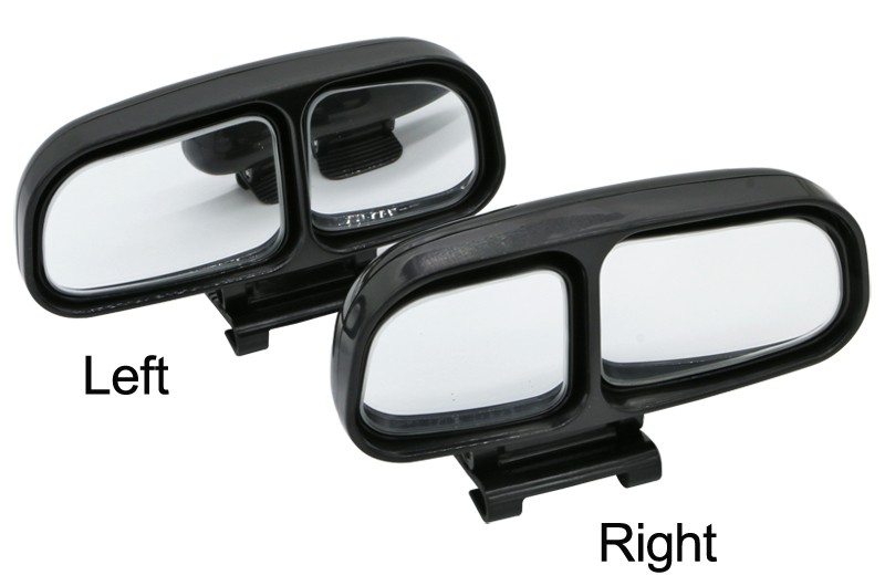 Blind Spot Mirror With Dual Convex Mirrors Adjustable Rear View Mirror