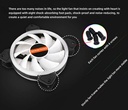 Coolmoon GUANGMANG Case Fan 12cm Double Aperture Aurora Automatic Color Changing Mirage Mute Desktop RGB Cooling Fan
