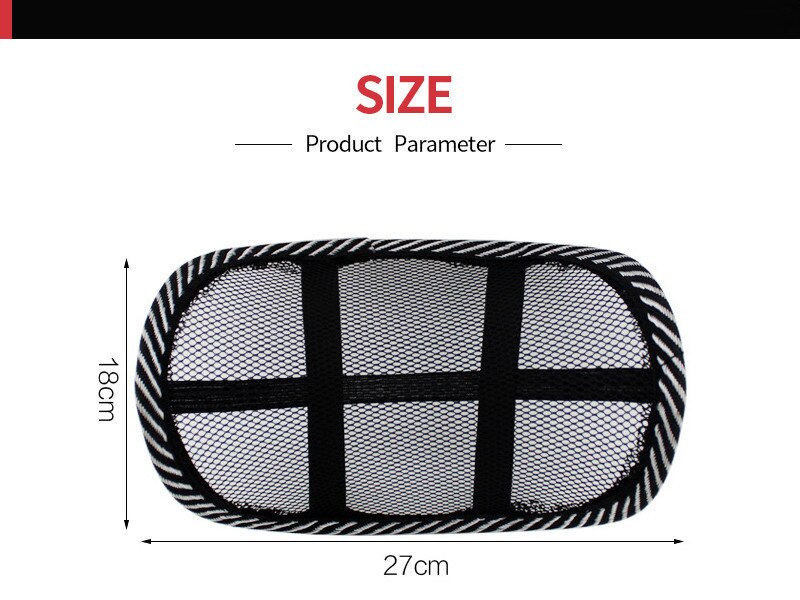 Car Mesh Pillow Headrest Mini Net Backrest Seat Breathable and Cool Neck Pillow Auto Interior Accessories