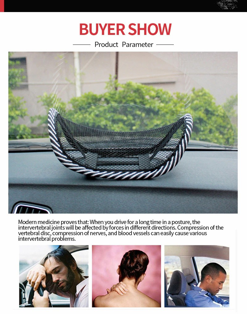 Car Mesh Pillow Headrest Mini Net Backrest Seat Breathable and Cool Neck Pillow Auto Interior Accessories