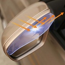 2-piece universal flexible PVC auto parts rearview mirror protector rain cover car rearview mirror eyebrow rain cover