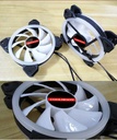Coolmoon GUANGMANG Case Fan 12cm Double Aperture Aurora Automatic Color Changing Mirage Mute Desktop RGB Cooling Fan