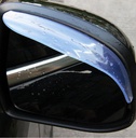 2-piece universal flexible PVC auto parts rearview mirror protector rain cover car rearview mirror eyebrow rain cover