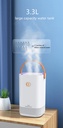 3.3L Dual Nozzle Mist Maker Essential Oil Aromatherapy Diffuser Colorful LED Light Ultrasonic Humidifier USB Fogger Air Purifier