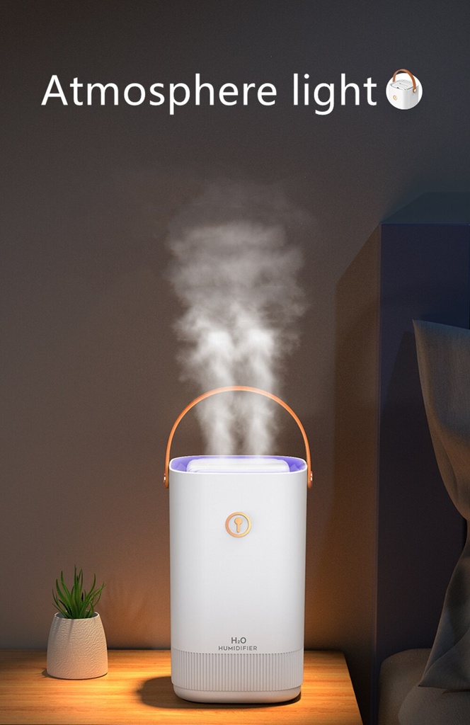 3.3L Dual Nozzle Mist Maker Essential Oil Aromatherapy Diffuser Colorful LED Light Ultrasonic Humidifier USB Fogger Air Purifier
