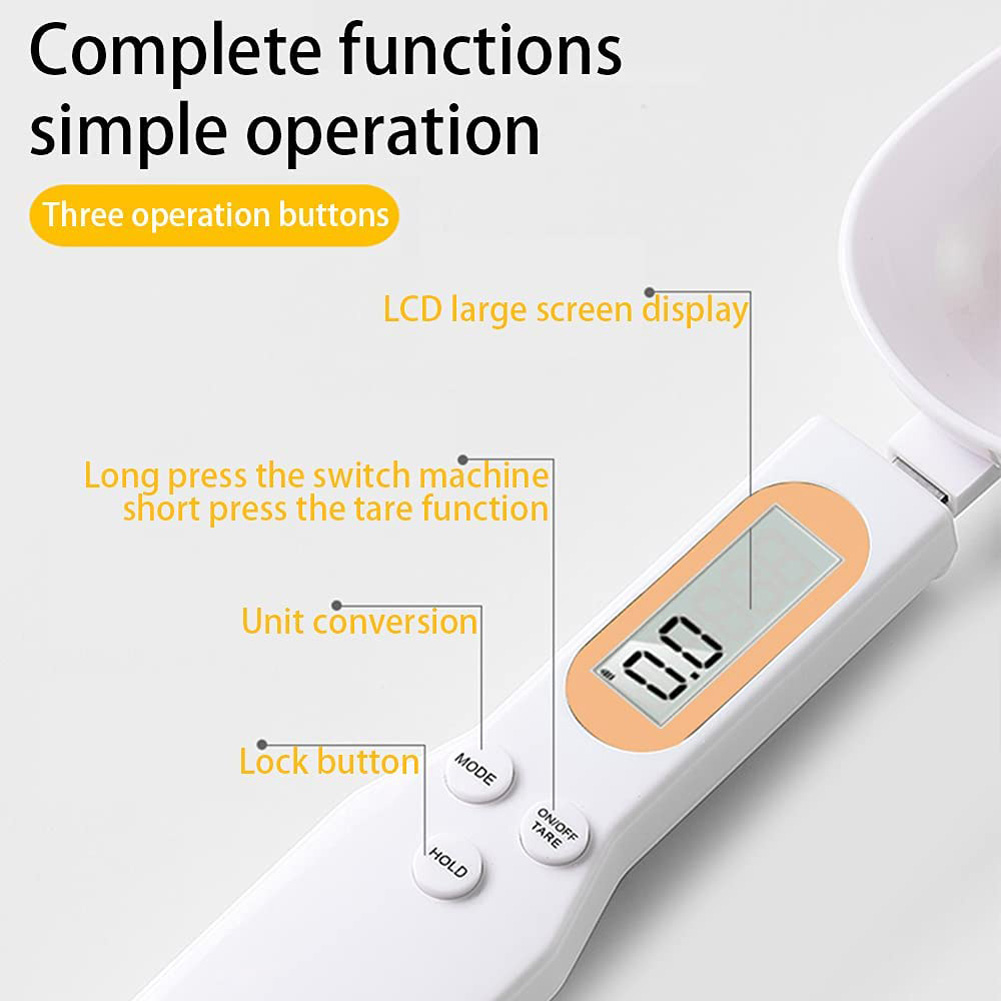 500g/0.1g electronic weighing spoon Kitchen Measuring Spoon measuring cup spoon Scale Mini Kitchen Scales Baking Supplies