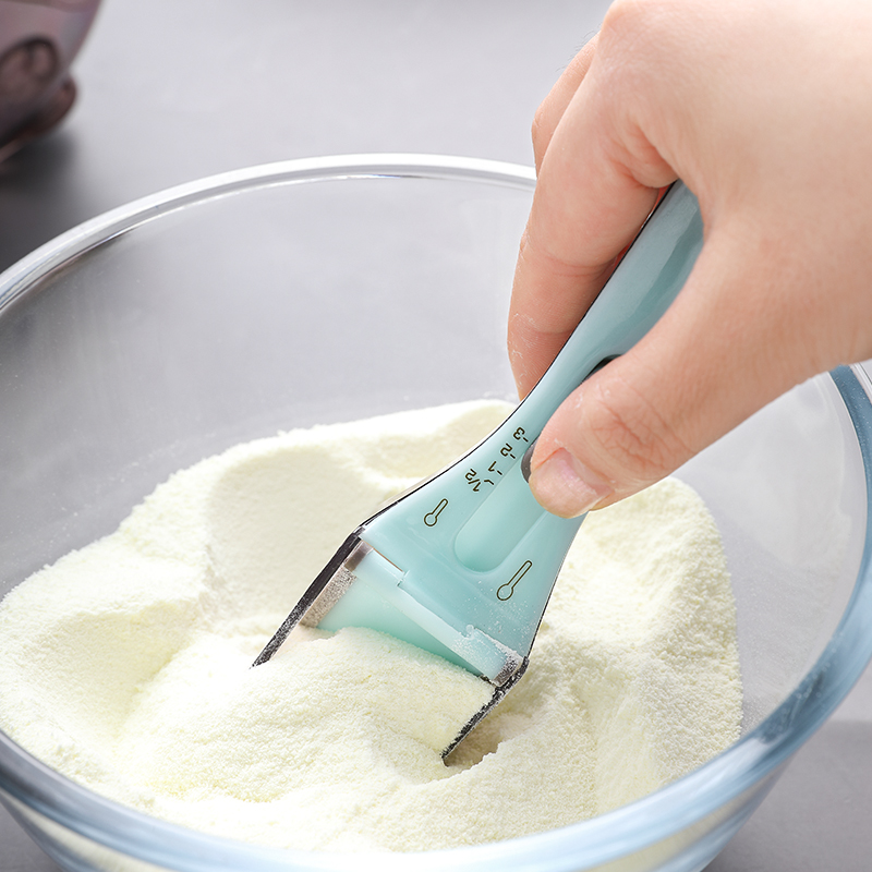 2Pcs Kitchen Gadgets Adjustable Measuring Scoop Plastic Scale Gauge Baking Supplies Portable Metering Spoon Kitchen accessories