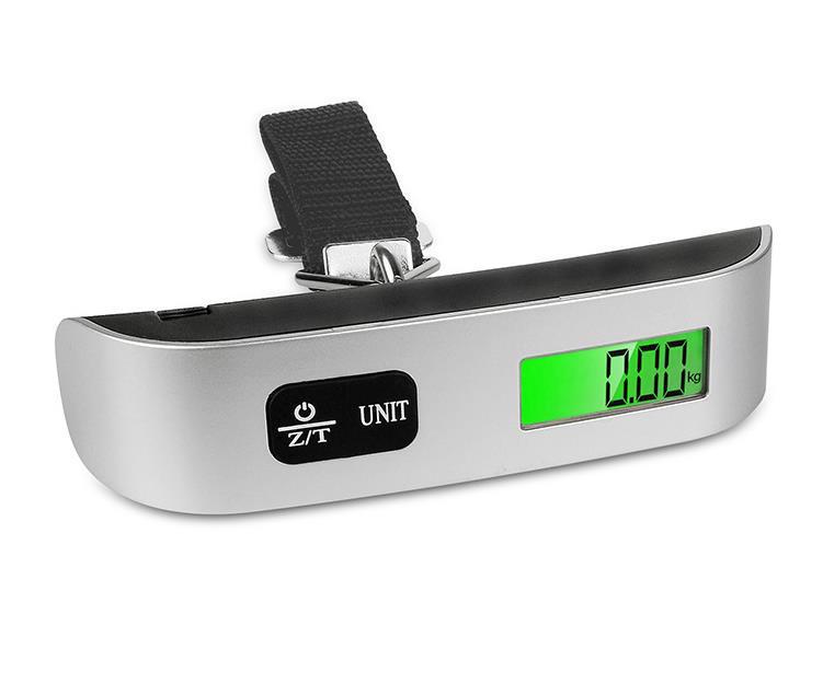 110lb/50kg Portable Scale Digital LCD Display Electronic Luggage Hanging Suitcase Travel Weighs Baggage Bag Weight Balance Tool