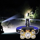 5-Head Headlight Super Bright Rechargeable headlamp