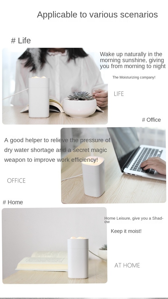 350ml Snow Mountain Air Humidifier Air Diffuser Aromatherapy Aroma Diffuser