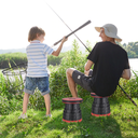 Retractable Folding Stool Height Adjustable - Portable Plastic Collapsible Telescoping Stool Seat