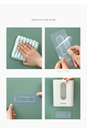 Disposable Cup Holder Water Dispenser Dustproof Cup Holder Wall Mount Double Tube Paper Cup Rack