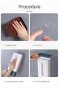 Creative Wall Mounted Garbage Bag Storage Box Bathroom Toilet Kitchen Plastic Storing Shelf