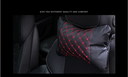 Microfiber Leather Cushion Car Headrest Neck Pillow