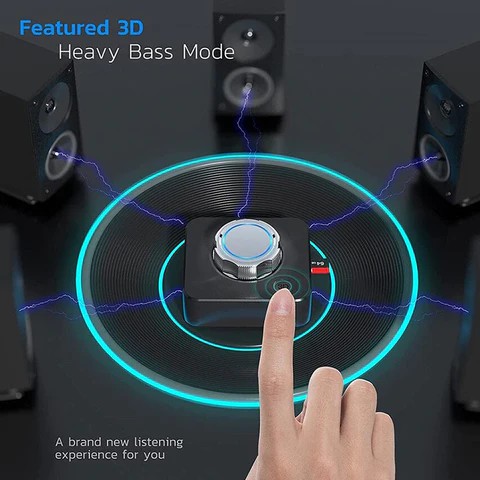 C39 Bluetooth 5.0 Audio Receiver 3D Stereo Music Wireless Adapter TF Card RCA 3.5MM AUX Jack For Car kit Wired Speaker
