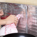 Gas Stove Protector Aluminum Foldable Oil Baffle Plate Kitchen Frying Pan Oil Splash Protection Screen Plate