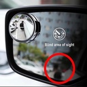 360 Degree HD Blind Spot Adjustable Car Rearview Convex Mirror for Reverse Wide Angle Vehicle Parking Rimless Mirrors