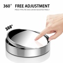 360 Degree HD Blind Spot Adjustable Car Rearview Convex Mirror for Reverse Wide Angle Vehicle Parking Rimless Mirrors