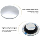 360 Degree HD Blind Spot Adjustable Car Rearview Convex Mirror for Reverse Wide Angle Vehicle Parking Rimless Mirrors