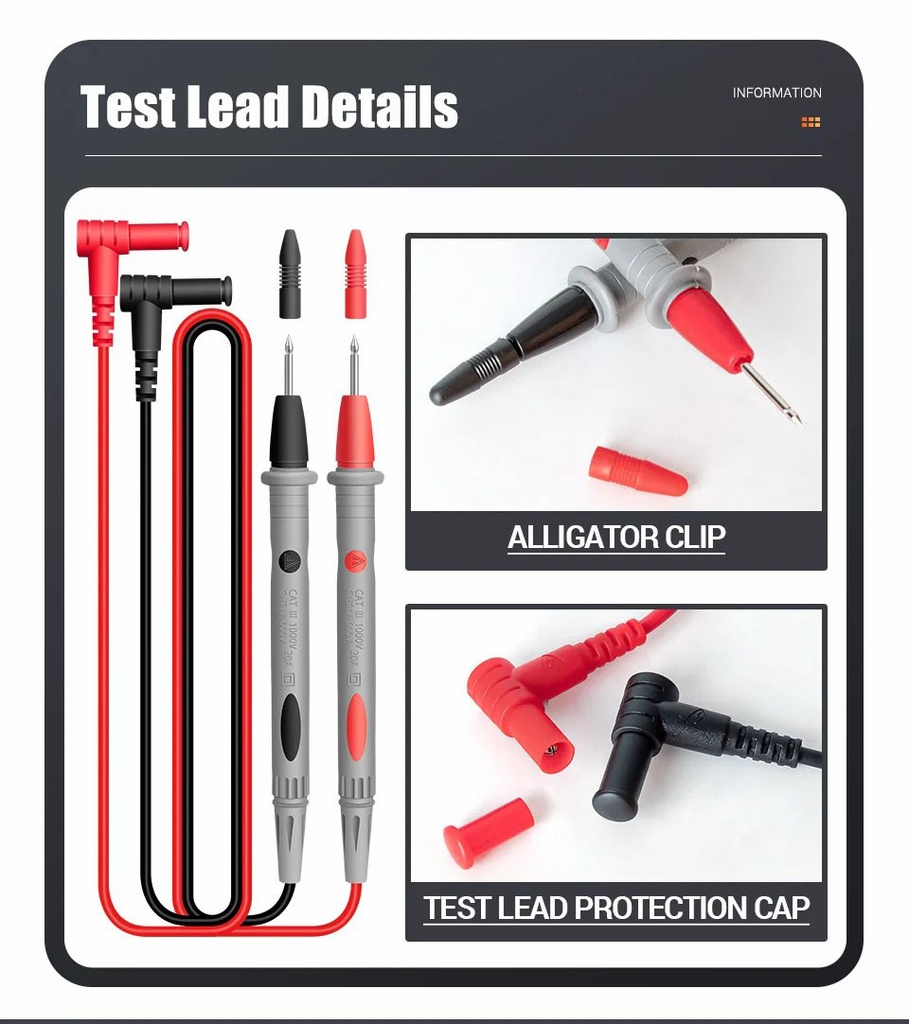 ANENG ST180 4000 Counts Digital Clamp Meter AC Current Multimeter Ammeter Voltage Tester Car Amp Hz Capacitance NCV Ohm Tool
