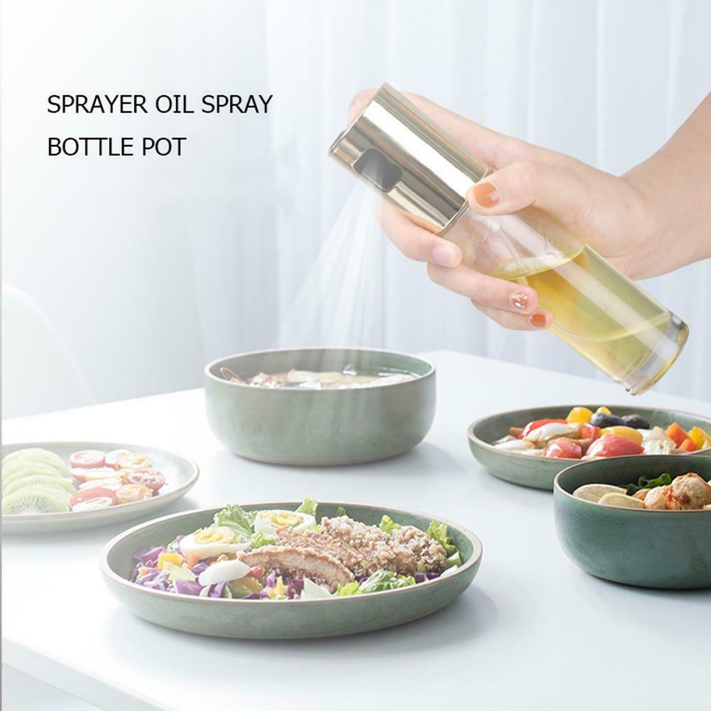 BBQ grill sprayer press leak-proof glass oiler kitchen oil spray bottle oiler seasoning bottle