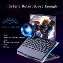 Q3 Laptop Cooling Pad Laptop Cooler 6 Height Levels Adjustable Notebook Computer Cooling Stand with 6 Cooling Fans 2 USB Ports