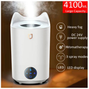 Air Humidifier Aromatherapy Diffuser 4100ML Ultrasonic Cool Mist Aroma Essential Oil Diffuser