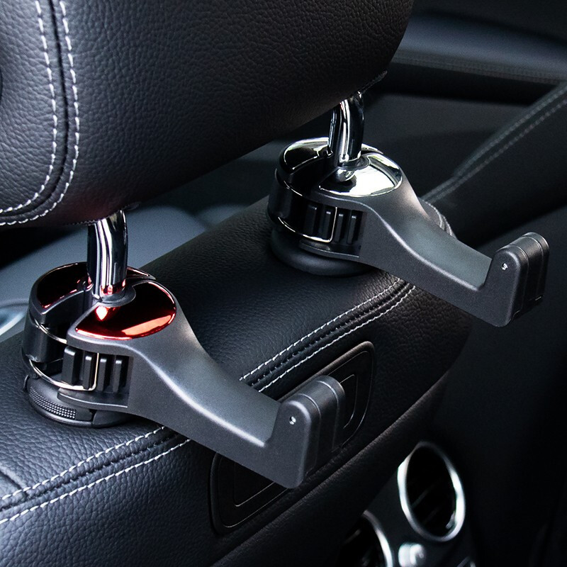 2 in 1 Car Headrest Hook With Phone Holder Car Seat Back Hanger