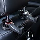 2 in 1 Car Headrest Hook With Phone Holder Car Seat Back Hanger