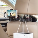 2 in 1 Car Headrest Hook With Phone Holder Car Seat Back Hanger