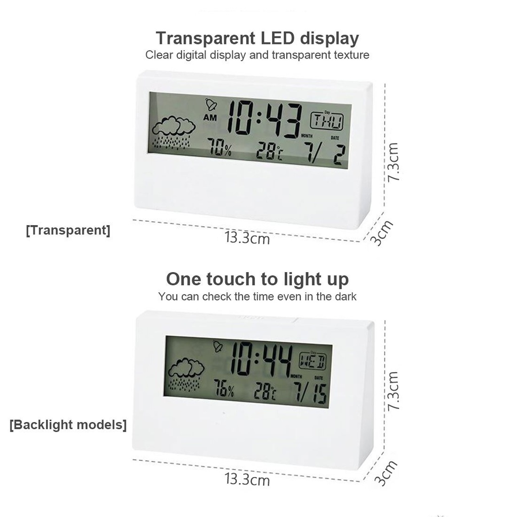 Transparent Electronic Alarm Clock