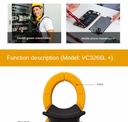 ANENG VC3266L+ Clamp Multimeter Fast Testing Digital Current Detector Audible Alarm Non-contact Voltage Tester