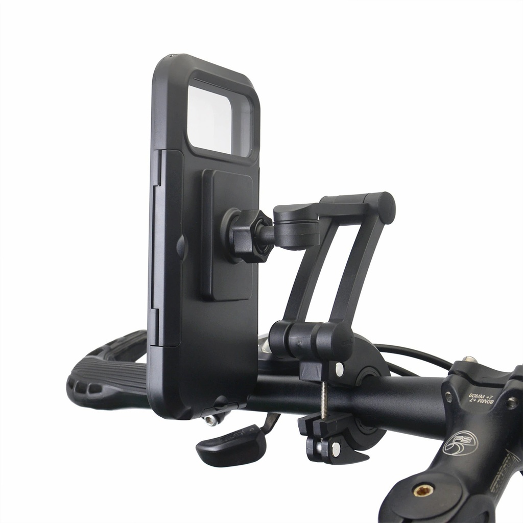 360 Rotatable Waterproof Bicycle Motorcycle Mobile Phone Holder Bike Handlebar Non-slip Clip Stand Mount Bracket