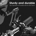 360 Rotatable Waterproof Bicycle Motorcycle Mobile Phone Holder Bike Handlebar Non-slip Clip Stand Mount Bracket