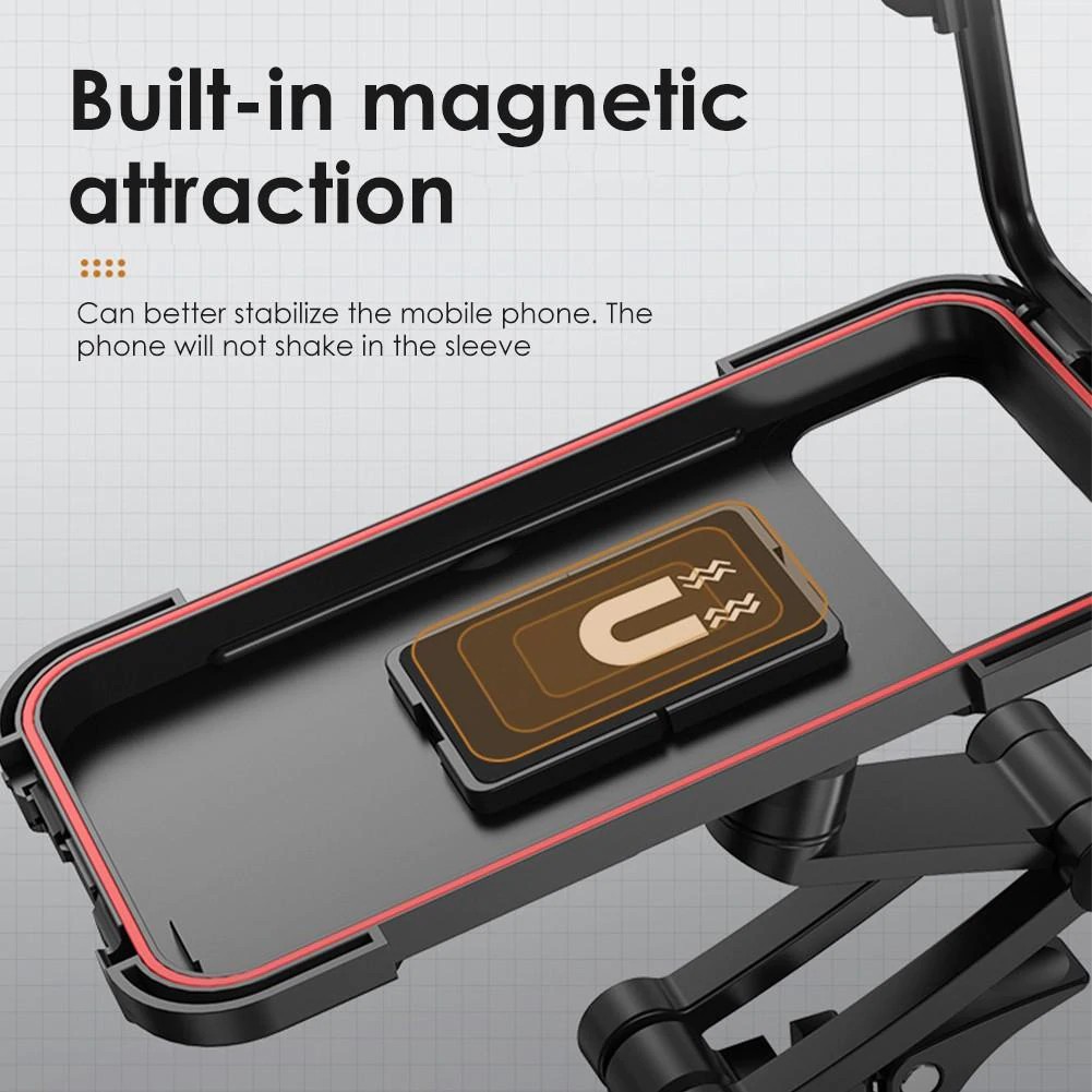 360 Rotatable Waterproof Bicycle Motorcycle Mobile Phone Holder Bike Handlebar Non-slip Clip Stand Mount Bracket