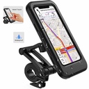 360 Rotatable Waterproof Bicycle Motorcycle Mobile Phone Holder Bike Handlebar Non-slip Clip Stand Mount Bracket