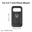360 Rotatable Waterproof Bicycle Motorcycle Mobile Phone Holder Bike Handlebar Non-slip Clip Stand Mount Bracket