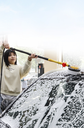 Car Rotating Clean Round Brush Rotating Auto Water Spray Brush Car Wash Cleaning Brush Car Washer Auto Parts Round Brush
