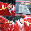 Car Rotating Clean Round Brush Rotating Auto Water Spray Brush Car Wash Cleaning Brush Car Washer Auto Parts Round Brush