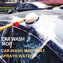 Car Rotating Clean Round Brush Rotating Auto Water Spray Brush Car Wash Cleaning Brush Car Washer Auto Parts Round Brush