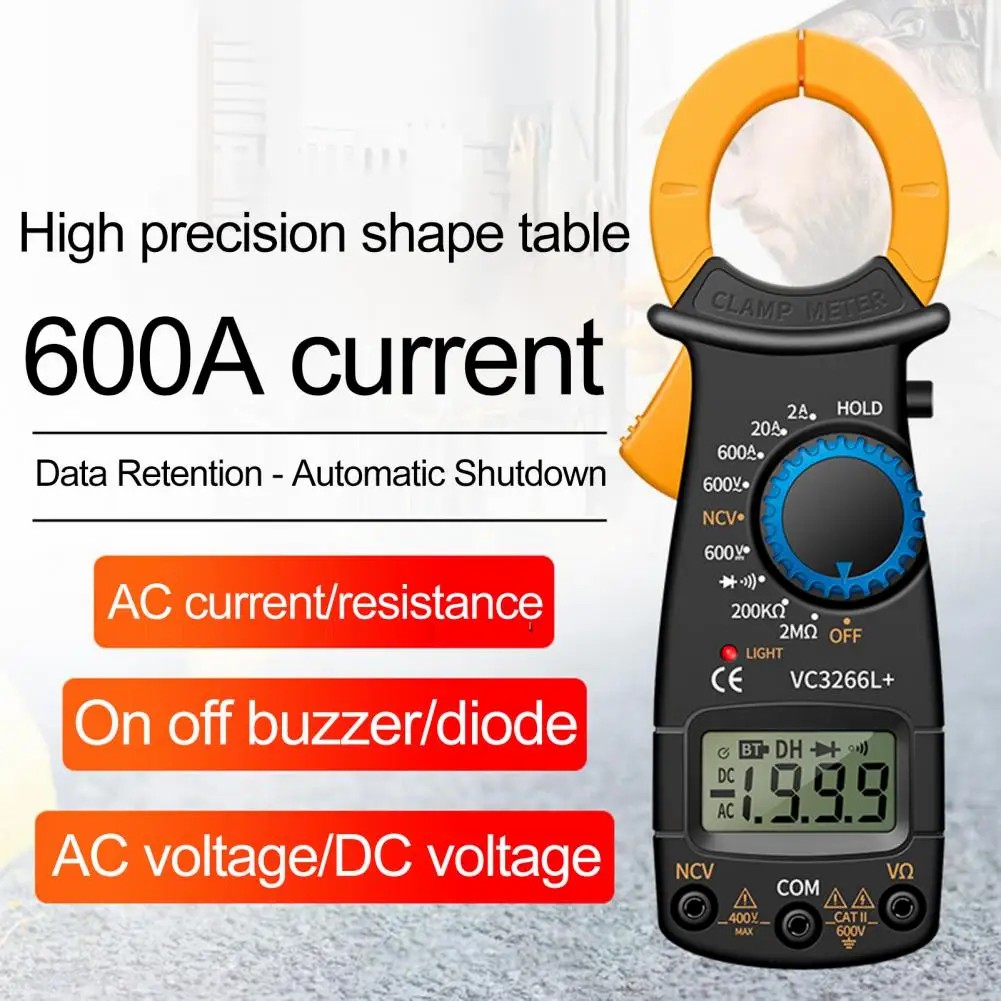 ANENG VC3266L+ Clamp Multimeter Fast Testing Digital Current Detector Audible Alarm Non-contact Voltage Tester