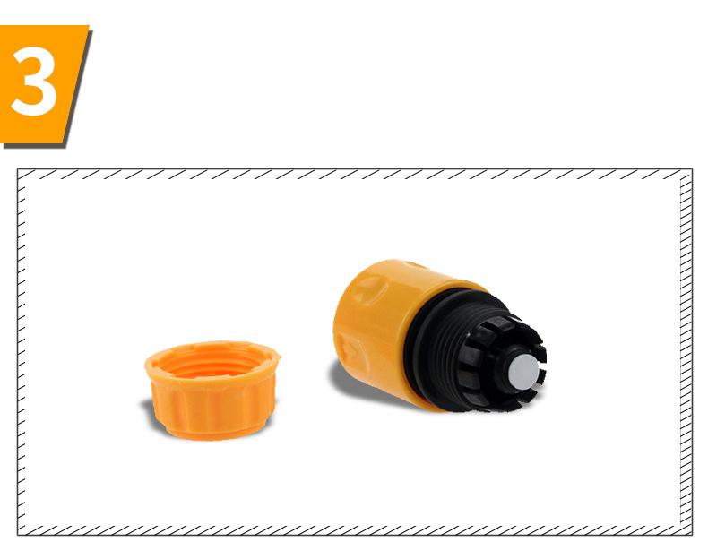 Copper water-stop connection standard connection multi-function connector 4-piece car wash water accessories